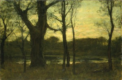 Un estanque en el bosque, finales del siglo XIX de Benjamin Rutherford Fitz