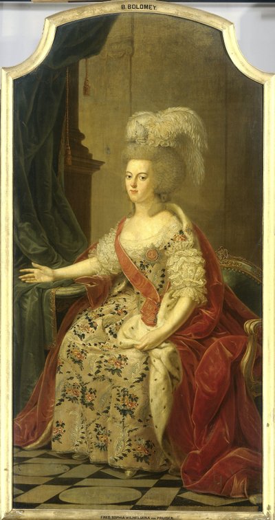 Frederika Sophia Wilhelmina de Prusia (1751-1820), esposa del príncipe Guillermo V de Benjamin Samuel Bolomey