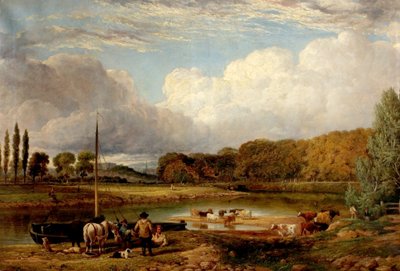 Vista en Wilford, Nottingham, c.1830 de Benjamin Shipman