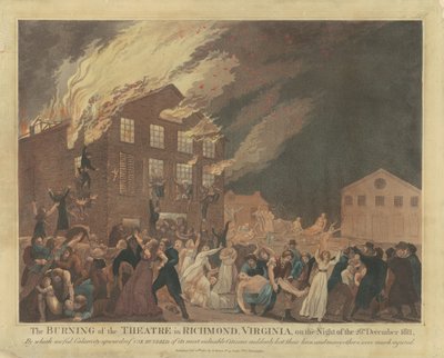 El Incendio del Teatro en Richmond, Virginia de Benjamin Tanner