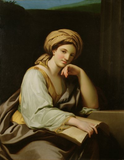 Sibila con libro, según un cuadro de Rafael Mengs (1728-79), hacia 1761 (óleo sobre lienzo) de Benjamin West