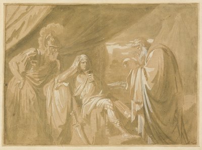 La confianza de Alejandro con su médico Filipo de Benjamin West