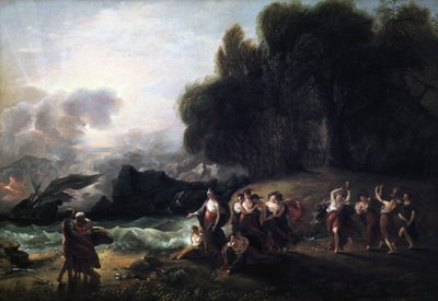 Recepción de Calipso a Telémaco y Mentor, 1801 de Benjamin West