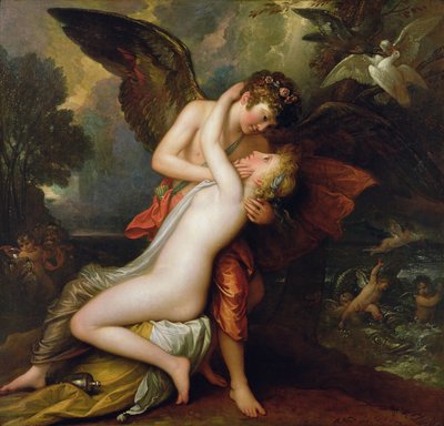 Cupido y Psique, 1808 de Benjamin West