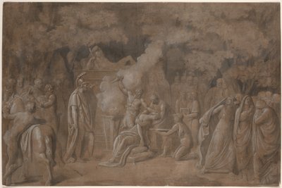 La muerte de Ifigenia (?) de Benjamin West