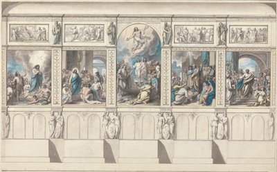 Diseño para una pared de la Capilla de la Religión Revelada de Benjamin West