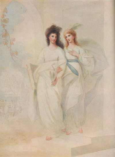 Fidelia y Speranza, 1784 de Benjamin West