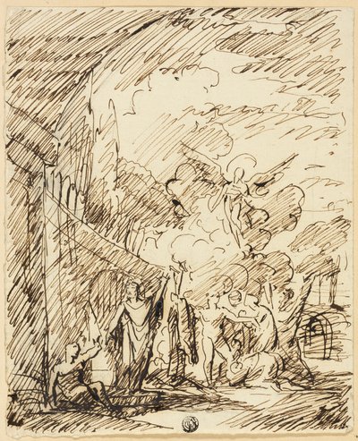 Figuras en el paisaje de Benjamin West