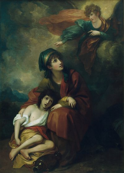 Agar e Ismael, 1776, re-trabajado en 1803 de Benjamin West