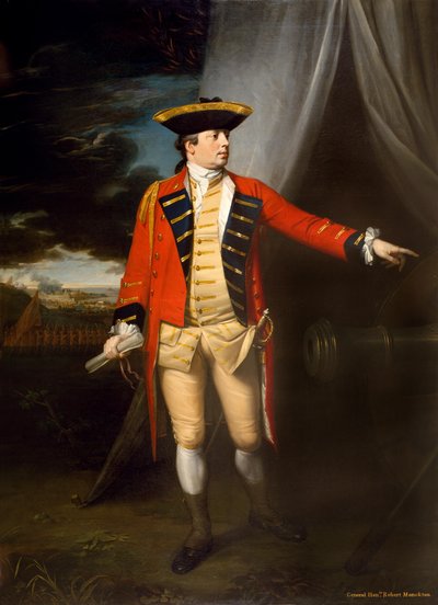 Mayor General (luego Teniente General) El Honorable Robert Monckton (1726-1782), en la Toma de Martinica, 1762, c.1763-64 de Benjamin West
