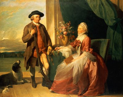 Sr. Robert Grafton y Sra. Mary Partridge Wells Grafton de Benjamin West