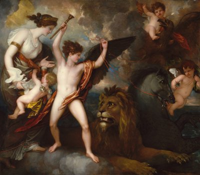 Omnia Vincit Amor, o El poder del amor en los tres elementos de Benjamin West