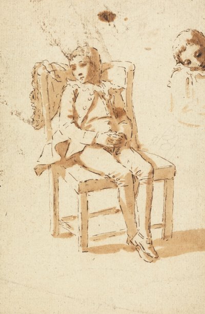 Paje dormido de Benjamin West
