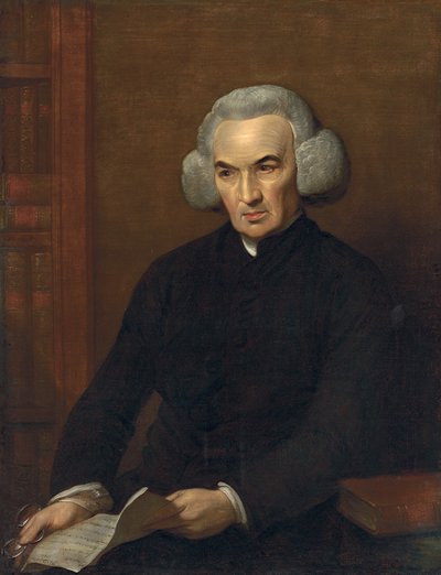 Retrato del Dr. Richard Price, sosteniendo una carta de Benjamin Franklin de Benjamin West
