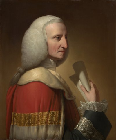 Retrato de George, primer Lord Lyttelton, c.1772 de Benjamin West