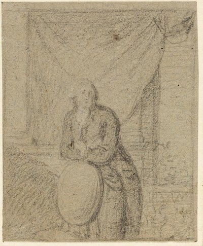 Retrato de un hombre frente a una ventana de Benjamin West