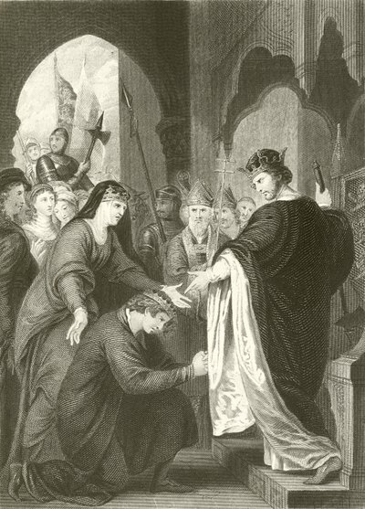 Sumisión del Príncipe Juan a Ricardo I de Benjamin West