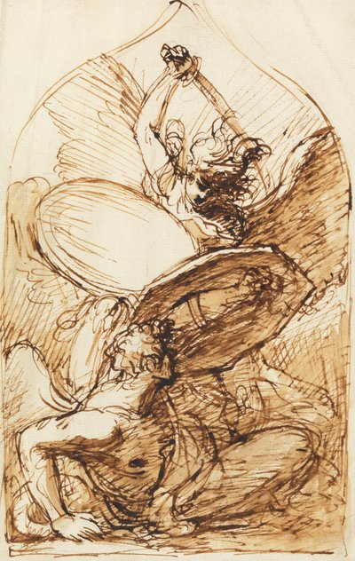 San Miguel y Lucifer de Benjamin West