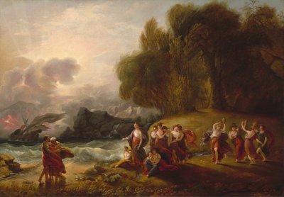 Telémaco y Calipso de Benjamin West