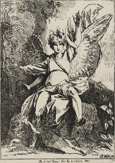 El ángel de la resurrección, 1801 de Benjamin West