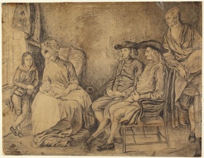 La familia del artista de Benjamin West