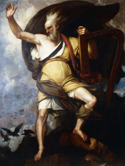 El bardo, 1809 de Benjamin West