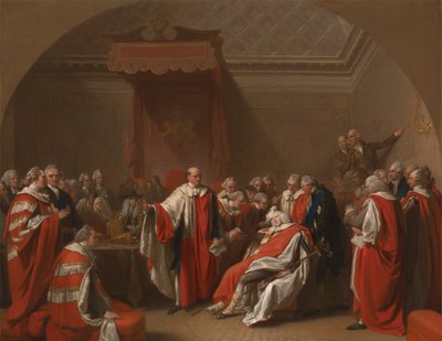 La muerte de Chatham de Benjamin West