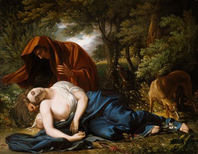 La Muerte de Procris, 1770, retocado 1803 de Benjamin West