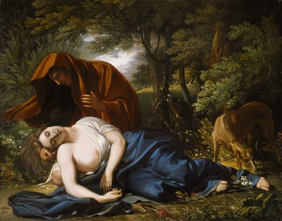 La Muerte de Procris, 1770, retocado 1803 de Benjamin West