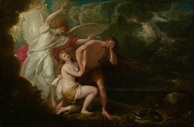 La expulsión de Adán y Eva del Paraíso de Benjamin West