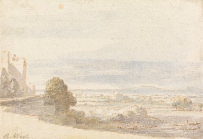 Windsor Great Park desde la terraza del castillo de Benjamin West