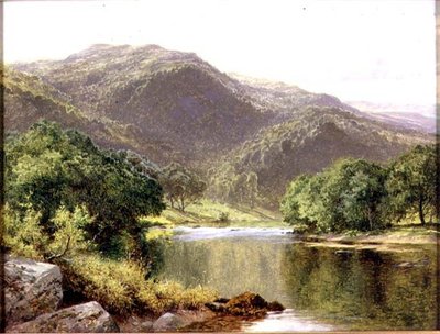 Un río en el norte de Gales de Benjamin Williams Leader