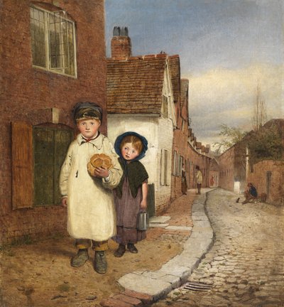 Una vista de Frog Lane de Benjamin Williams Leader
