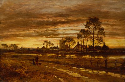 Una tarde de otoño después de la lluvia de Benjamin Williams Leader