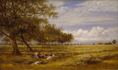 Un campo de heno inglés, 1878 de Benjamin Williams Leader