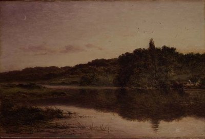 Atardecer en Streatley, Bedfordshire de Benjamin Williams Leader