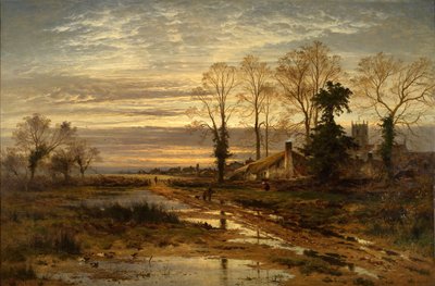 Febrero Llena la Zanja, 1881 de Benjamin Williams Leader