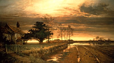En la tarde será luz, 1882 de Benjamin Williams Leader