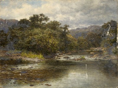 En el río Llugwy de Benjamin Williams Leader