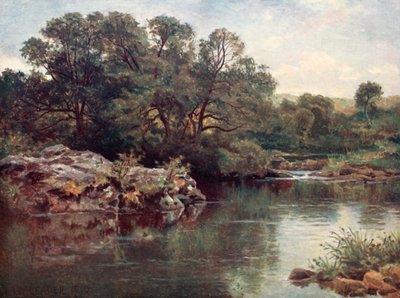 En el río Llugwy, debajo de Capel Curig de Benjamin Williams Leader
