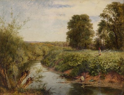 En el Teme en Worcester, 1855 de Benjamin Williams Leader