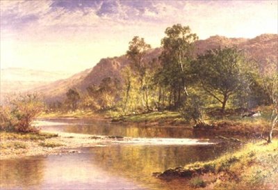 El Río Corriendo hacia Derwentwater de Benjamin Williams Leader