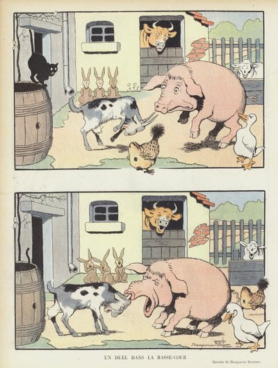 Ilustración para Le Rire de Benjamin Rabier