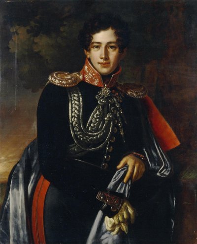 Retrato del Conde Nikolay Alexandrovich Samoylov 1800-1842, ca 1825 de Benois Charles Mitoire