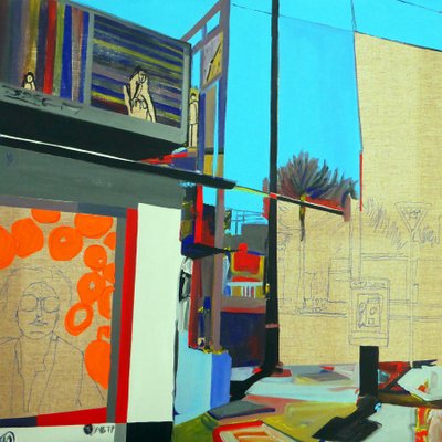 Overlandscape : México 1, 2016 (óleo sobre lienzo) de Benoit Erwann Boucherot