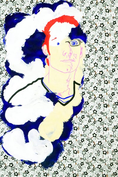Passager 15, 2020 (acrílico sobre papel japonés serigrafiado) de Benoit Erwann Boucherot
