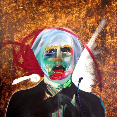 Surportrait : Andy Warhol  Sébastien, 2005 (óleo y hojas de oro sobre lienzo) de Benoit Erwann Boucherot