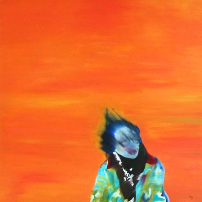 Surportrait: Duras  père, 2003 (óleo sobre lienzo) de Benoit Erwann Boucherot