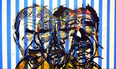 Surportrait : Gabriel García Márquez, 2015 (óleo y acrílico sobre lienzo) de Benoit Erwann Boucherot