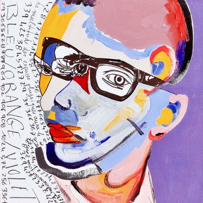 Surportrait: Kurt Cobain  Yves Saint-Laurent, 2019 (óleo sobre lienzo) de Benoit Erwann Boucherot